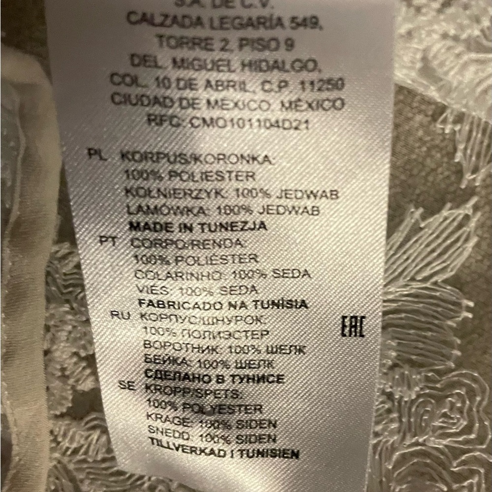 Beautiful Ivory Lace Sandro Blouse - approximately a size 6 - Picture 11 of 11